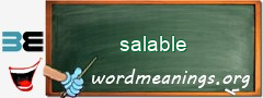 WordMeaning blackboard for salable